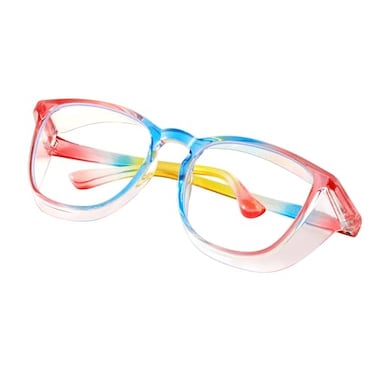 konqkin Safety glasses Goggles Nurses Protective Eyewear Anti Fog Square Frame Stylish Clear Glasses for Women Mencaise