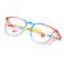 konqkin Safety glasses Goggles Nurses Protective Eyewear Anti Fog Square Frame Stylish Clear Glasses for Women Mencaise