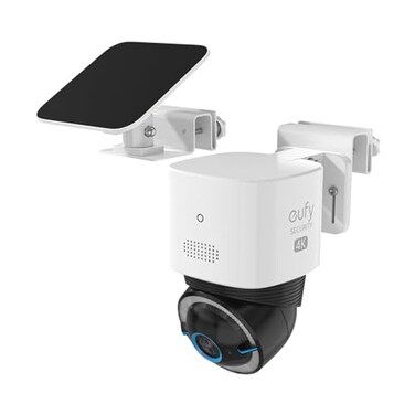 Koroao Outdoor Gutter Mount Compatible with Eufy Security 4G LTE Cam S330SoloCam E30SoloCam S340 Solar Panel Security Camera 1Pack White
