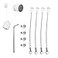 VVHOOY AntiTheft AntiDrop Security Chains Compatible with Google Nest Cam OutdoorBatterySimpliSafe Outdoor CameraRustproof Protection Cable Prevent from Falling 4 Pack