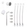 VVHOOY AntiTheft AntiDrop Security Chains Compatible with Google Nest Cam OutdoorBatterySimpliSafe Outdoor CameraRustproof Protection Cable Prevent from Falling 4 Pack