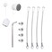VVHOOY AntiTheft AntiDrop Security Chains Compatible with Google Nest Cam OutdoorBatterySimpliSafe Outdoor CameraRustproof Protection Cable Prevent from Falling 4 Pack