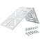V-Fiabilidad VFiabilidad LShape Dome Camera BracketUniversal Wall Ceiling Mount Bracket Adapter Mount Extension Support for Security CCTV Hikvision Dome Camera CCTV Security