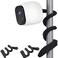 Uogw 2 Pack Flexible Twist Mount Compatible with Arlo Pro 4Pro 3Pro 5SPro 6Pro 2Arlo UltraProGoEssential SpotlightWall Mount BracketAttach Your Camera Wherever You Like Without Any ToolsBlack