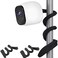 Uogw 2 Pack Flexible Twist Mount Compatible with Arlo Pro 4Pro 3Pro 5SPro 6Pro 2Arlo UltraProGoEssential SpotlightWall Mount BracketAttach Your Camera Wherever You Like Without Any ToolsBlack
