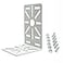 OwlCat LShape Dome Camera BracketUniversal Wall Ceiling Mount Bracket for Security CCTV Hikvision Dome Camera CCTV Security White 3026 0