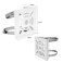 Ahn'Qiraj AhnQiraj 2Pcs Universal Vertical Pole Mount Bracket Mount Camera Adapter for CCTV Security Camera Ptz Dome Vertical Pole Wall Mounting Bracket with 8 Loops