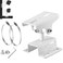 BeElion CCTV Security Camera Pole Mount Brackets with 100mm Loops 360 Rotation Adjustable Indoor Outdoor Monitor Camera Pole Mount with 2 Loops for Dome CameraIP CameraCCTV Camera