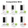 Gresur 2Pack Camera Wall MountCompatible with Ring Outdoor Cam Stick Up Cam Battery or ProPlusPluginIndoor Cam 1st Gen360 Degree Adjustable Mount Bracket for Outdoor Indoor CameraBlack