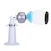 Haoyou Metal 2 Pack 360 Degree Adjustable Security Wall Mount Equipped with Security RopeCompatible with Magnetic Arlo proArlo pro 2 and SimpliSafe Outdoor Security Camera