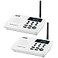 Wuloo Intercoms Wireless for Home 1 Mile Range 22 Channel 100 Digital Code Display Screen Wireless Intercom System for Home House Business Office Room to Room Intercom Communication2Station White