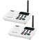 Wuloo Intercoms Wireless for Home 1 Mile Range 22 Channel 100 Digital Code Display Screen Wireless Intercom System for Home House Business Office Room to Room Intercom Communication2Station White