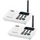 Wuloo Intercoms Wireless for Home 1 Mile Range 22 Channel 100 Digital Code Display Screen Wireless Intercom System for Home House Business Office Room to Room Intercom Communication2Station White