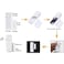 CaoXiong 10 Pack Window Alarm Door Magnetic Sensor Alarm for Home Security System Pool Door Alert for Kids Safety Toddler Window Open Alert Sensor