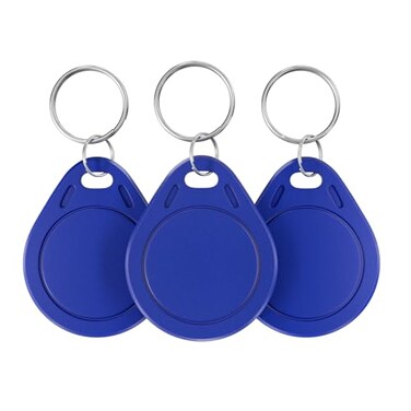 Timeskey NFC 10pcs RFID Key Fobs 125khz RFID Writable T5577 fob tag T5577 Proximity ID Card Token Key Tag Rewritable for Access Control Systems Security LockBlue