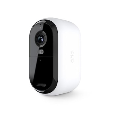 Arlo Essential 2K Cam 2nd Gen Wireless IndoorOutdoor Color Night Vision 2Way Audio Motion Alerts Wide Angle Spotlight White Renewed