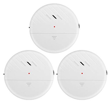 EverNary Window Vibration Alarm 3Pack 125dB Loud UltraSlim AntiTheft Alarm for Door and Window Glass Break Sensor Alert with Adjustable Sensitivity 3 White