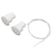 FOCMKEAS Recessed Wired Security Window Door Contact Sensor Normally Open NO Door Alarm Magnetic Reed Switch with 2 Wire ABS White RC36