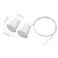 FOCMKEAS Recessed Wired Security Window Door Contact Sensor Normally Open NO Door Alarm Magnetic Reed Switch with 2 Wire ABS White RC36