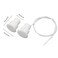 FOCMKEAS Recessed Wired Security Window Door Contact Sensor Normally Open NO Door Alarm Magnetic Reed Switch with 2 Wire ABS White RC36