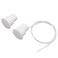 FOCMKEAS Recessed Wired Security Window Door Contact Sensor Normally Open NO Door Alarm Magnetic Reed Switch with 2 Wire ABS White RC36