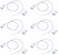 GDQLCNXB 6Sets Magnetic Reed Switch RC33 NC Recessed Wired Window Door Contact Sensor Alarm White Normally Closed