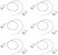 GDQLCNXB 6Sets Magnetic Reed Switch RC33 NC Recessed Wired Window Door Contact Sensor Alarm White Normally Closed