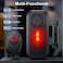 HAPYTHDA Door Alarm with Remote and Warning Light 108dB Wireless Pool Gate Alarm for Kids Safety IP66 Waterproof Door Window Sensor Doorbell Chime 200FT Range Long Battery Life