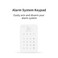 TUGARD Keyboard for WiFi GSM Burglar Alarm SystemSmart Home Alarm System Base Wireless 12 PieceskitDIY Alarm SystemRemoteKeypadCompatible with Alexafor HouseVilla Apartment SecurityWhite