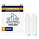 Security Sensor Magnet Riser Compatible with SimpliSafe Alarm Contact Spacer with 3M Adhesive Alarm Riser SensorMagnet Not Included 2 Pack 14 inch