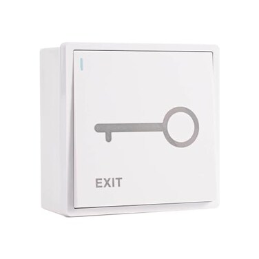 YUHANUS Push to Exit Button for Door Access Control System ABS Material with Mounted Back Box Square Classic Shape