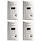 Kidde Carbon Monoxide Detector Plug In Wall with 9Volt Battery Backup Digital LED Display 4 Pack