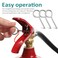 jojofuny 15 Sets Fire Extinguisher Locking Pins with Red Tamper Seals Plastic and Metal Safety Clips for Home Use Fire Extinguisher Safety Pull Pins