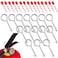 jojofuny 15 Sets Fire Extinguisher Locking Pins with Red Tamper Seals Plastic and Metal Safety Clips for Home Use Fire Extinguisher Safety Pull Pins