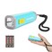 EverBrite Small Flashlight Mini LED Flashlight Plastic Torch Use for Emergencies Camping Outdoor with Lanyard 3AAA Battery Included Blue