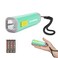 EverBrite Small Flashlight Mini LED Flashlight Plastic Torch Use for Emergencies Camping Outdoor with Lanyard 3AAA Battery Included Green
