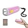 EverBrite Small Flashlight Mini LED Flashlight Plastic Torch Use for Emergencies Camping Outdoor with Lanyard 3AAA Battery Included Pink