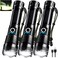 MIXILIN 3 Pack Rechargeable LED Flashlights High Lumens 90000LM Super Bright Flashlight Adjustable 5 Modes Powerful Flash Light with USB Cable Waterproof Handheld Flashlight for Home Camping Emergenci
