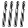 WORKPRO LED Pen Light Aluminum Pen Flashlights Pocket Flashlight with Clip for Inspection Emergency Everyday 2AAA Batteries Include Gray4Pack