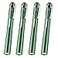 WORKPRO LED Pen Light Aluminum Pen Flashlights Pocket Flashlight with Clip for Inspection Emergency Everyday 2AAA Batteries Include Green4Pack
