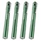 WORKPRO LED Pen Light Aluminum Pen Flashlights Pocket Flashlight with Clip for Inspection Emergency Everyday 2AAA Batteries Include Green4Pack