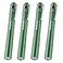 WORKPRO LED Pen Light Aluminum Pen Flashlights Pocket Flashlight with Clip for Inspection Emergency Everyday 2AAA Batteries Include Green4Pack