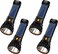 E-SHIDAI ESHIDAI 4pcs SolarRechargeable Multi Function 1000 Lumens LED Flashlight with Emergency Strobe Light and 1200 Mah Battery Emergency Power Supply and USB Charging Cable Fast Charging 4PC