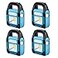 TANSOREN 4 Pack 3 in 1 Solar USB Rechargeable Brightest COB LED Camping Lantern Waterproof Emergency Flashlight LED Light