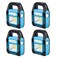 TANSOREN 4 Pack 3 in 1 Solar USB Rechargeable Brightest COB LED Camping Lantern Waterproof Emergency Flashlight LED Light
