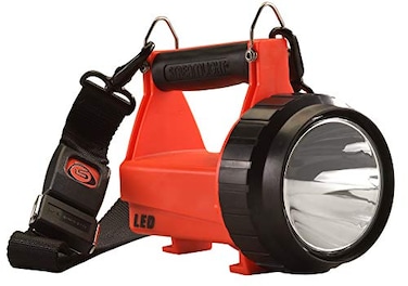 Streamlight 44450 Fire Vulcan 180Lumen LED Flashlight with Standard System Includes ACDC Charger Dual Rear LEDs and Quick Release Shoulder Strap Orange
