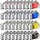 Treela 36 Pcs Hand Crank Flashlights Operation Christmas Bulk Items Squeeze Flashlight No Battery Required Torchlight 3 Powered Charging for EmergencyYellow Gray Blue Red
