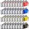 Treela 36 Pcs Hand Crank Flashlights Operation Christmas Bulk Items Squeeze Flashlight No Battery Required Torchlight 3 Powered Charging for EmergencyYellow Gray Blue Red