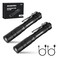 WORKPRO Rechargeable Pen Light Mini Flashlight 2 Pack UltraCompact EDC Flashlight Pocket Flashlight with Clip Memory Function and 2 x USB C Cable Included Black