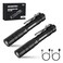 WORKPRO Rechargeable Pen Light Mini Flashlight 2 Pack UltraCompact EDC Flashlight Pocket Flashlight with Clip Memory Function and 2 x USB C Cable Included Black